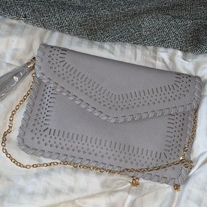 Embroidered Chain Crossbody